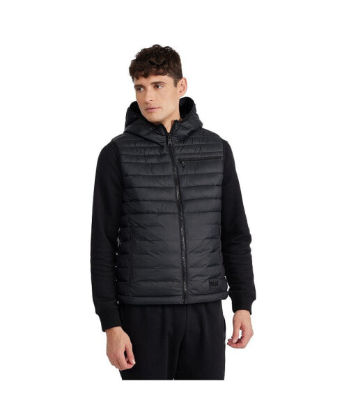 Men's Drew Puffer Vest with Fixed Hood