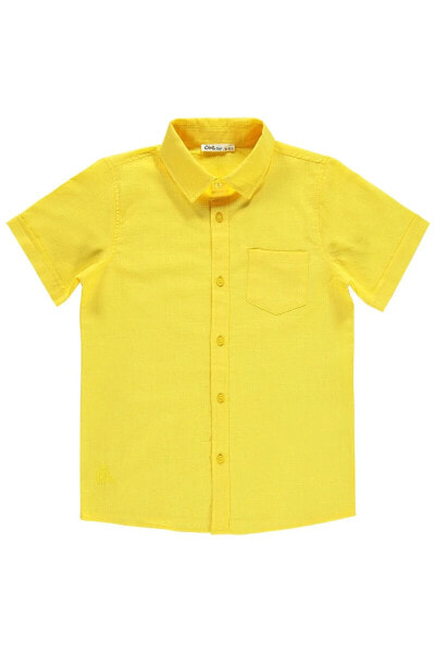 Erkek Çocuk Gömlek 10-13 Yaş Sarı