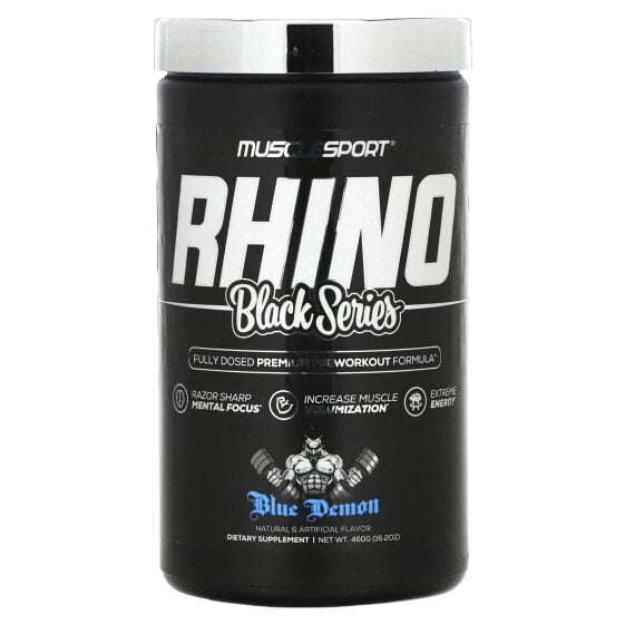 Black Series, Rhino, Blue Demon, 16.2 oz (460 g)