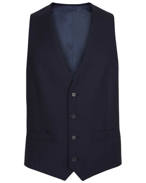 Charles Tyrwhitt Adjustable Fit Twill Busine Suit Wool Waistcoat Men's