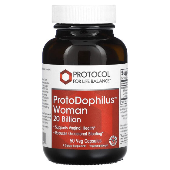 Пробиотик для женщин Protocol For Life Balance ProtoDophilus, 20 млрд, 50 капсул