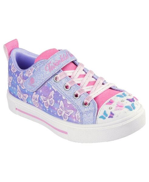 Little Girls’ Twinkle Toes: Twinkle Sparks - Ombre Flutter Stay-Put Light-Up Casual Sneakers from Finish Line