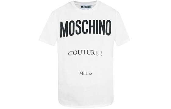 Футболка Moschino с принтом медведя и буквами A0714-0240-A1001