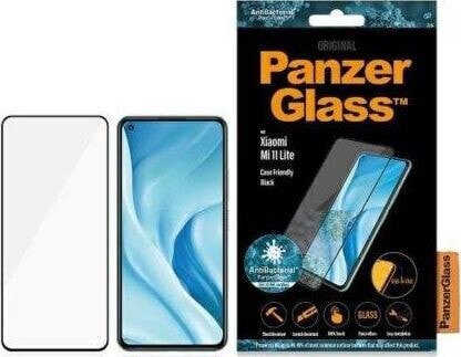 Защитное стекло PanzerGlass для Xiaomi Mi 11 Lite 5G (чёрное, стандарт)