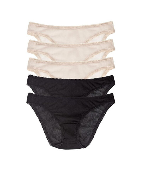 Women's Mesh Bikini 5 Pack Underwear