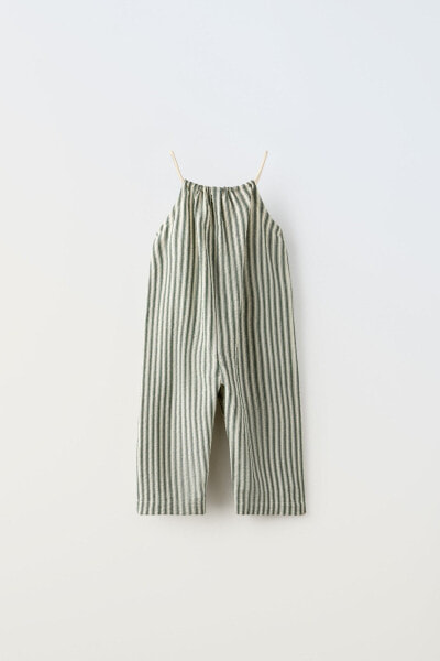 Long striped jumpsuit