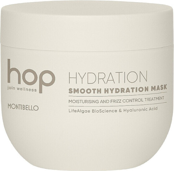 Feuchtigkeitsspendende Maske für krauses und widerspenstiges Haar - Montibello HOP Smooth Hydration Mask 200 ml