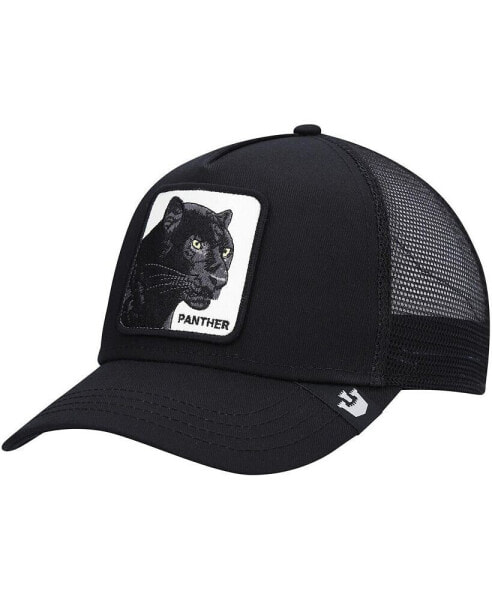 Men's Black The Panther Trucker Adjustable Hat