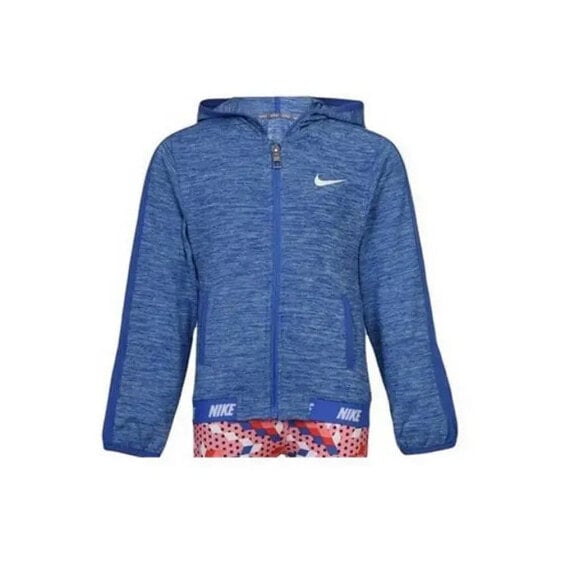 Толстовка с капюшоном Nike для девочек 937-B8Y Синий