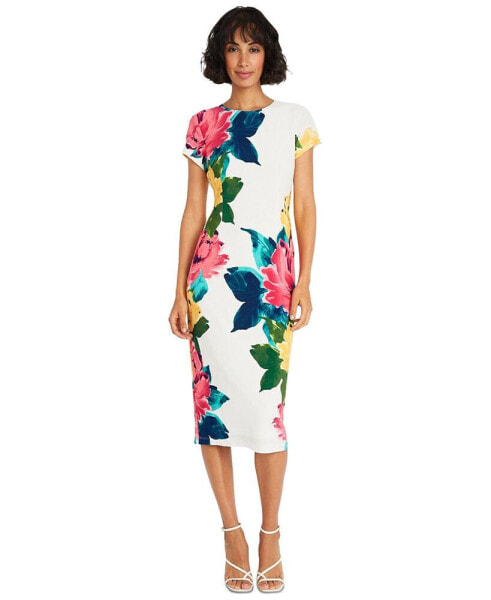 Women's Floral-Print Bodycon Dress
