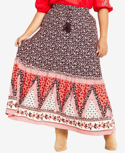Plus Size Eternal Maxi Skirt