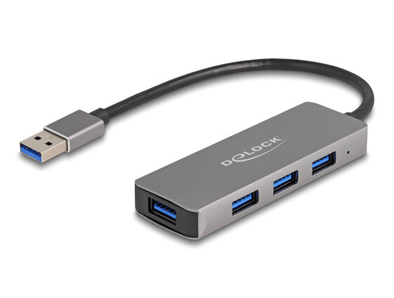 Delock 4 Port USB 3.2 Gen 1 Hub mit Typ-A Anschluss– Buchsen