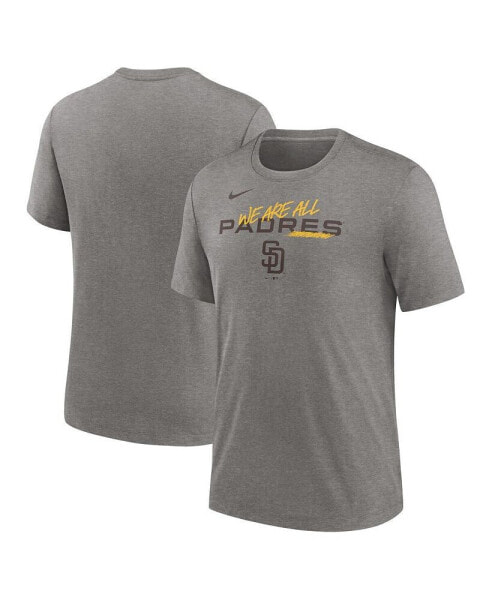 Men's Heather Charcoal San Diego Padres We Are All Tri-Blend T-shirt