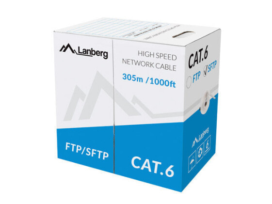 Lanberg LCS6-11CU-0305-S - 305 m - Cat6 - SF/UTP (S-FTP)