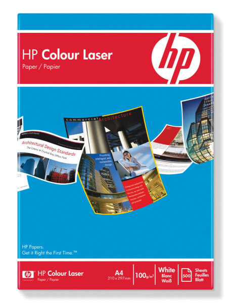 HP Color Laser Paper 100 gsm-500 sht/A4/210 x 297 mm - Matte - 100 g/m² - White - 20 - 80% - 15 - 35 °C - 0 - 40 °C