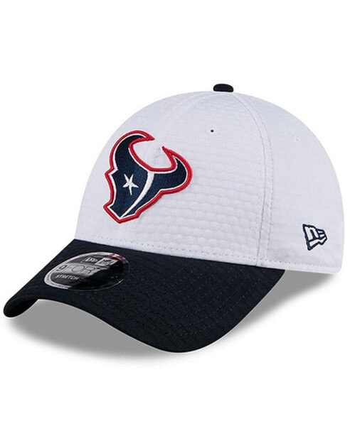 Men's White/Navy Houston Texans 2024 NFL Training Camp 9FORTY Adjustable Hat