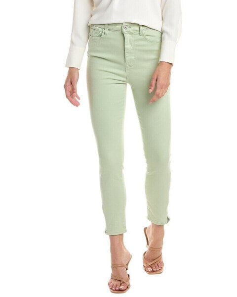 7 For All Mankind Sea Foam Ultra High-Rise Skinny Ankle Jean Women's Green 26