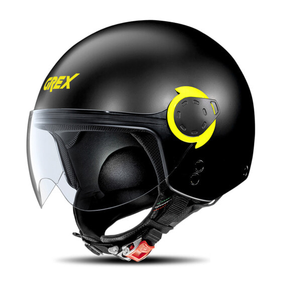 Grex G3.1 E Couple Open Helmet Black-Yellow