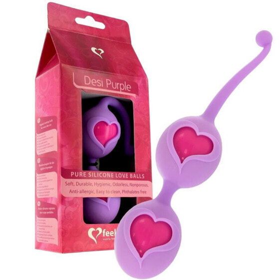 Вагинальные шарики FeelzToys Love Balls Desi Purple