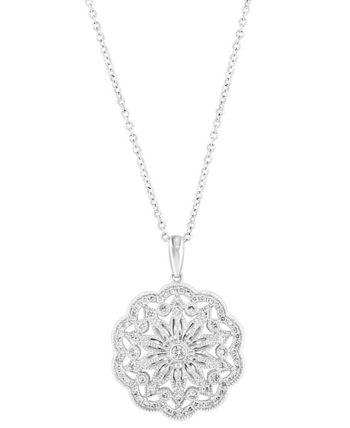 EFFY® Diamond Pendant Necklace (1/3 ct. t.w.) in 14k White Gold