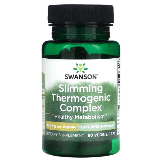 Витамины и БАДы Swanson Slimming Thermogenic Complex, 450 мг, 60 овощных капсул