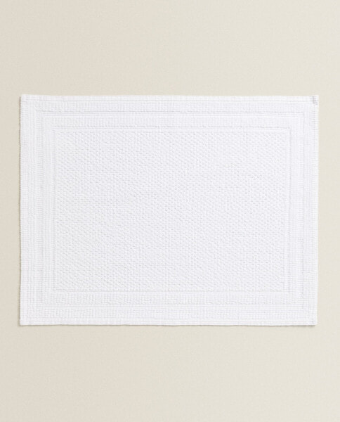 Cotton bath mat