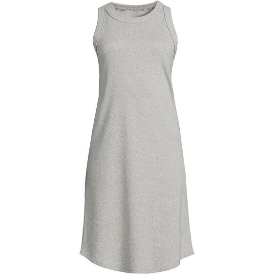 Petite Cotton Rib Sleeveless Midi Tank Dress