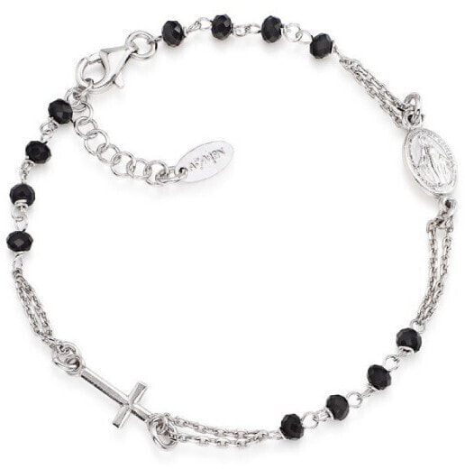 Original silver bracelet with Rosary BROBN3 crystals