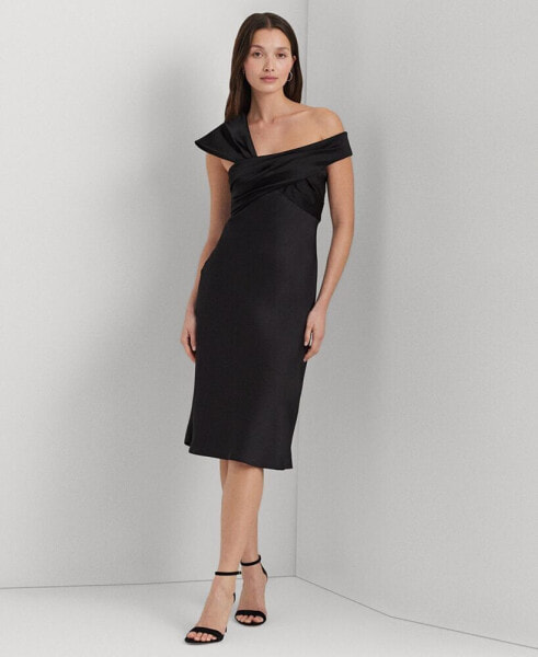 Платье Ralph Lauren женское, асимметричное, из атласа, модель A-Line