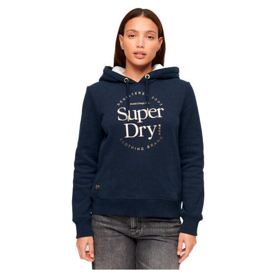 SUPERDRY Luxe Metallic Logo hoodie