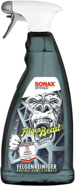 SONAX FelgenBeast (1 litre) rim cleaner for all polished, chrome-plated and matte steel and alloy wheels, item no. 04333000.