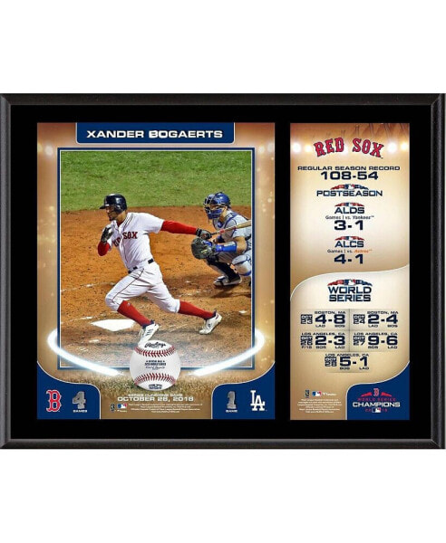 Xander Bogaerts Boston Red Sox 2018 MLB World Series Champions 12" x 15" Sublimated Plaque