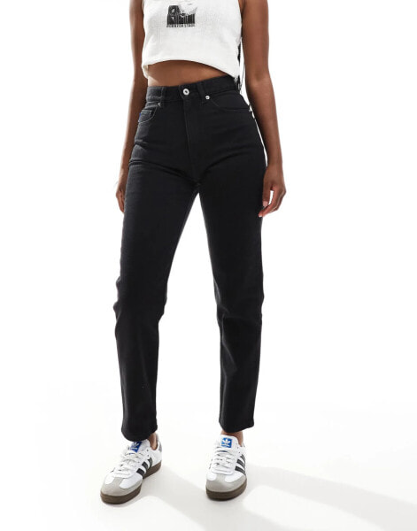 HUGO Blue Noe mom jeans in black