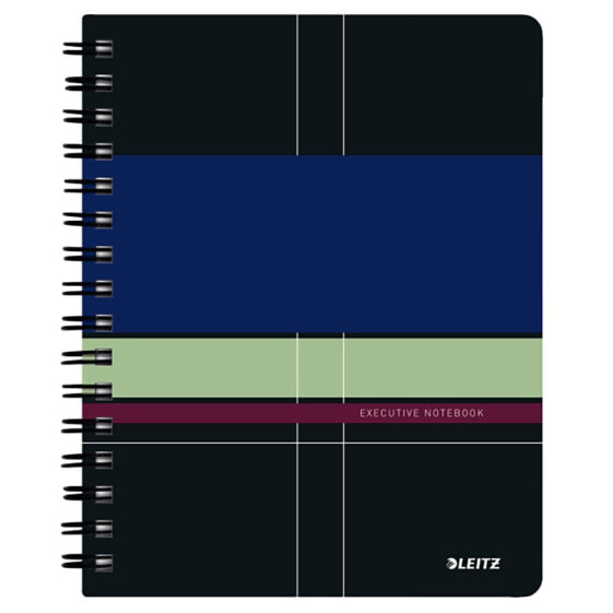 LEITZ Wiro Executive 80 Sheets 80 G/M2 Grid 5 Micro-perforated Paper Fsc Din Din A5 Notebook