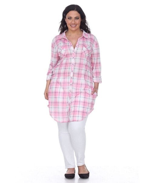 Plus Piper Stretchy Plaid Tunic