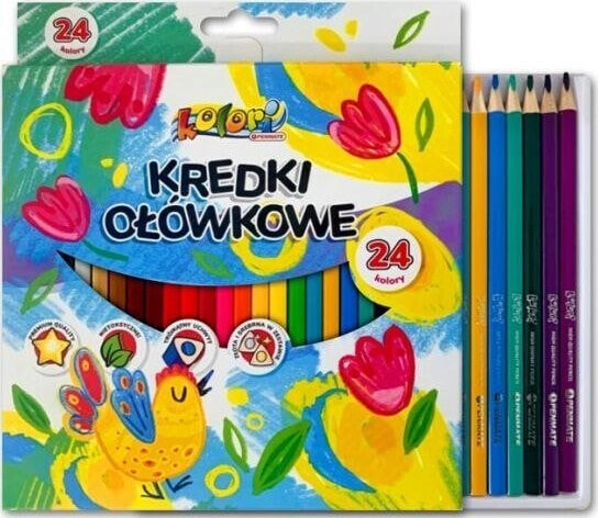 Penmate Kredki Premium Kolori trójkątne 24 kolory PENMATE