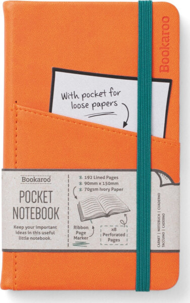 Teka Bookaroo Notatnik Journal Pocket A6 - Pomrańczowy