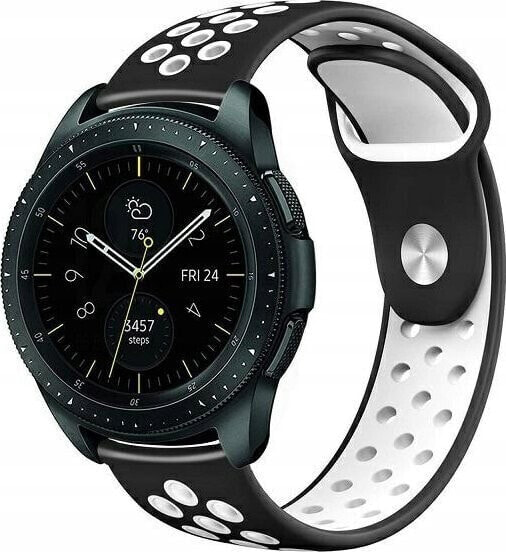 Beline Beline pasek Watch 20mm Sport Silicone czarno-biały black/white box