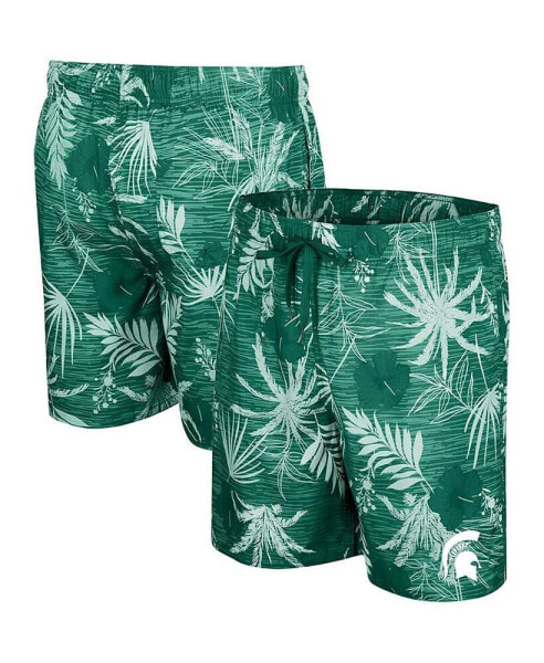 Men's Green Michigan State Spartans What Else is New Swim Shorts