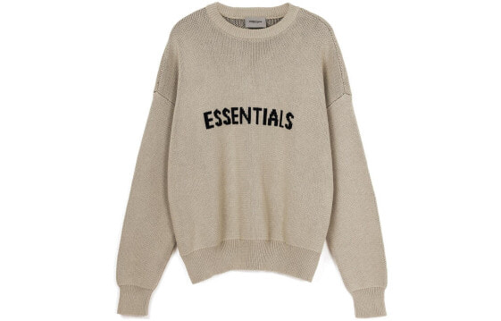 Fear of God Essentials FW21 Knit Pullover BeigeLinen FOG-FW21-109 Sweater