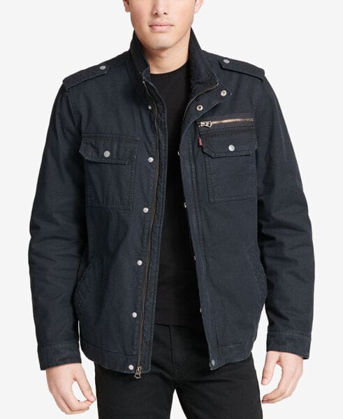 Men's Cotton Zip-Front Jacket