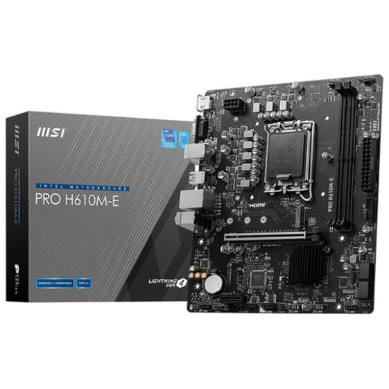 MSI Pro H610M-E, Sockel LGA 1700, Intel H610M, Micro-ATX - DDR5