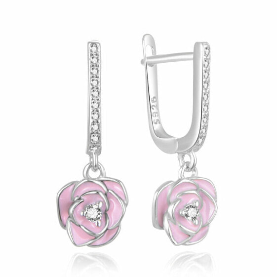 Серьги MOISS Pink Rose E0002474