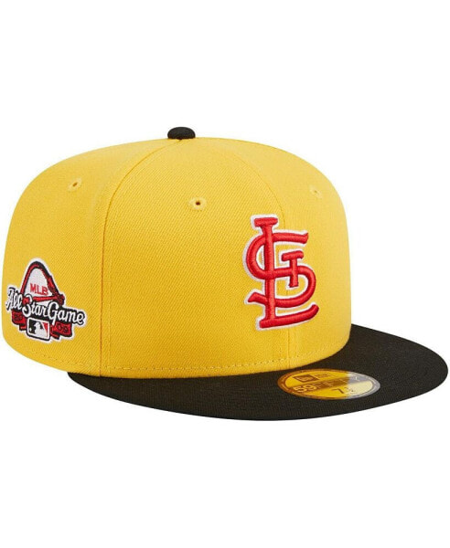 Жёлто-чёрная кепка для мужчин New Era St. Louis Cardinals Grilled 59FIFTY