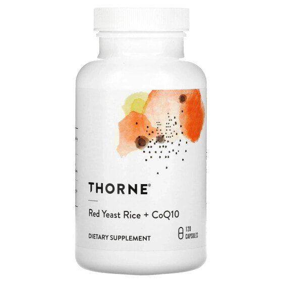 Травянистый комплекс Thorne Red Yeast Rice + CoQ10, 120 капсул