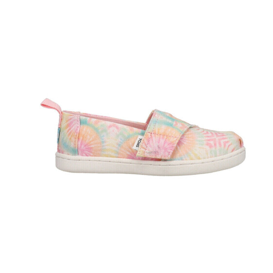 TOMS Alpargata TieDye Slip On Toddler Girls Pink Flats Casual 10017765T