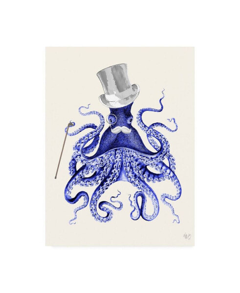 Fab Funky Octopus About Town Canvas Art - 19.5" x 26"