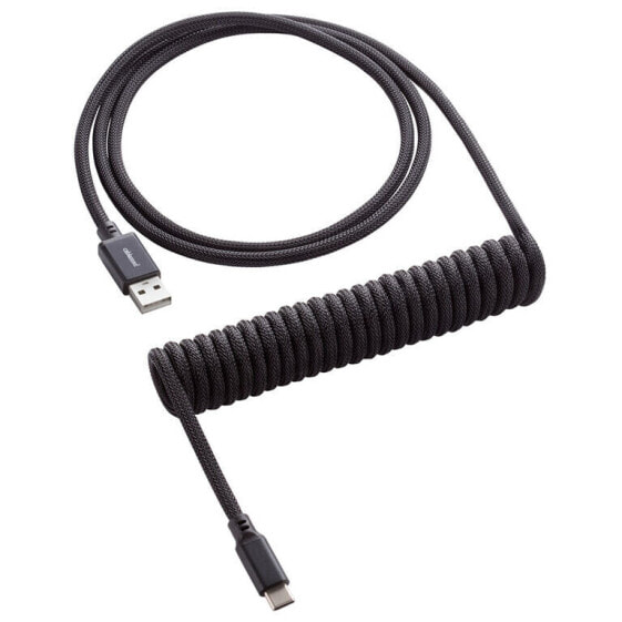 CableMod Classic Coiled Keyboard Cable USB-C zu USB Typ A, Midnight Black - 150cm