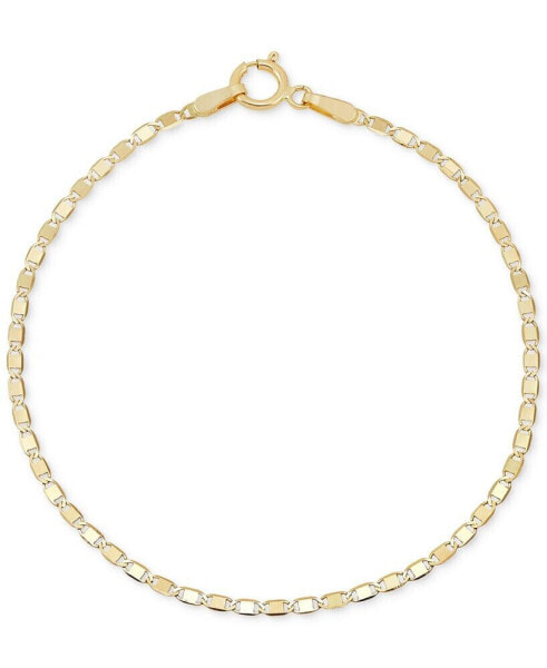 Children's Polished Valentino Link Bracelet in 14k Gold