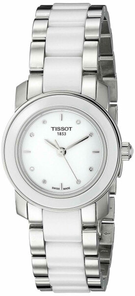 Tissot T-Trend Ladies Ceramic Diamond Watch - T0642102201600 NEW